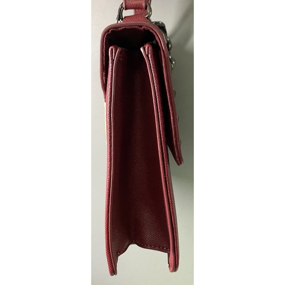 Badgley Mischka‎ Women's Vegan Leather Crossbody Burgundy Purse MSRP $179 NWT